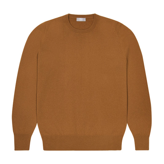Alston Cashmere Crew Neck Jumper in Vintage Vicuna
