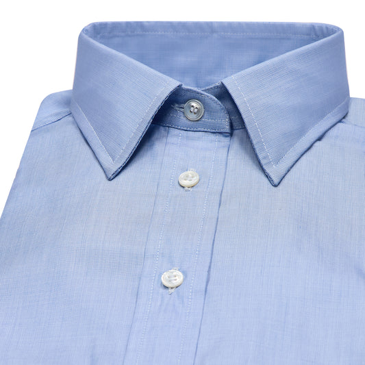 Womens Buddette Exclusive Sea Island Cotton Button Cuff Shirt in Blue