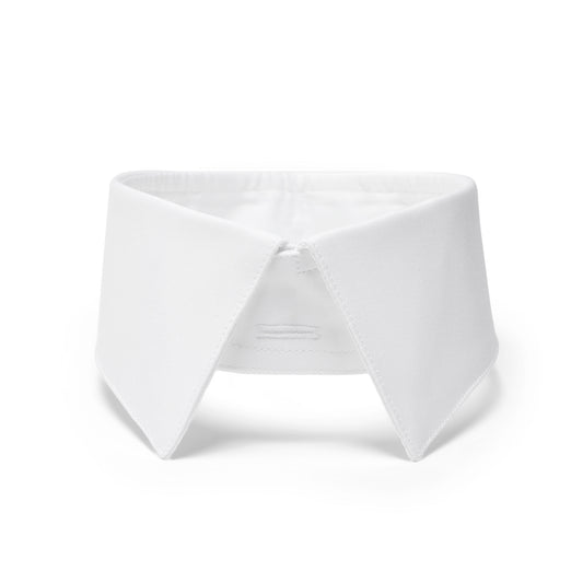 Detachable Soft Bank Collar in White