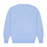 Hayle Cotton Relaxed Knit Crew Neck Jumper in Capri