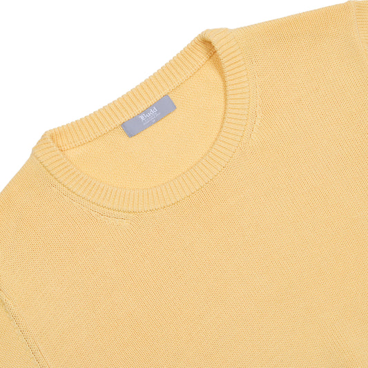 Hayle Cotton Relaxed Knit Crew Neck Jumper in Laguna