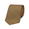Lattice Link Silk Twill Tie in Orange