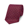 Snaffle Bit Silk Twill Tie in Red and Navy