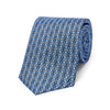 Snaffle Bit Silk Twill Tie in Sky and Navy