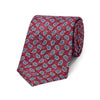 Teardrop Motif Panama Silk Tie in Red