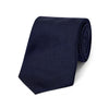 Plain Silk Twill Tie in Navy
