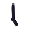 Linen Long Socks in Navy