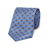 Floral Motif Panama Silk Tie in Sky Blue