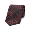 Venetian Floral Silk Twill Tie in Navy