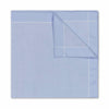 Light blue checkered fabric on a white background