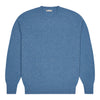 Hillswick Brushed Shetland Crew Neck Jumper in Nordic Blue