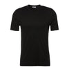 Zimmerli Sea Island Cotton Crew Neck T-Shirt in Black