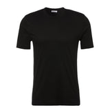 Zimmerli Sea Island Cotton Crew Neck T-Shirt in Black