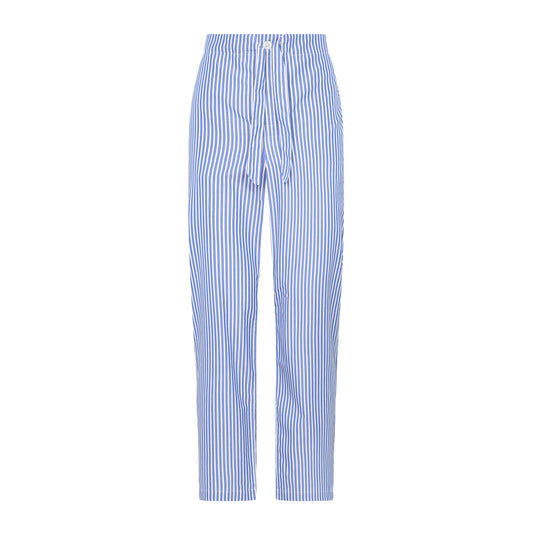 Tailored Fit Budd Stripe Pull On Pyjama Bottoms in Edwardian Blue
