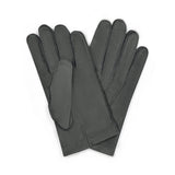 Nubuck Leather Cashmere Lined Gloves in Grey