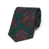 Paisley Medallion Fine Wool Tie in Green