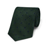 Polka Dot Woven Silk Tie in Green