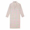 Multi Check Brushed Cotton Nightshirt in Green and Pink