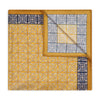 Byzantine Mosaic Silk Pocket Square in Gold