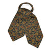 Paisley Reverie Silk Twill Cravat in Navy