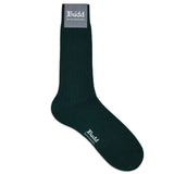 Winter Wool Short Socks in Bottle Green