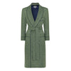 Heritage Tweed Silk Lined Dressing Gown in Cheviot Green