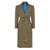 Heritage Tweed Silk Lined Dressing Gown in Rustic Check