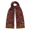 Andean Mosaic 36oz Silk Scarf in Navy