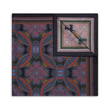 Imperial Paisley 27inch Silk Square in Navy