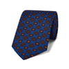 Jewel Motif Ancient Madder Silk Tie in Blue