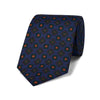 Jewel Motif Ancient Madder Silk Tie in Navy