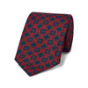 Jewel Motif Ancient Madder Silk Tie in Red