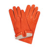 Tyrol Nubuck Leather Cashmere Lined Gloves in Classic Orange