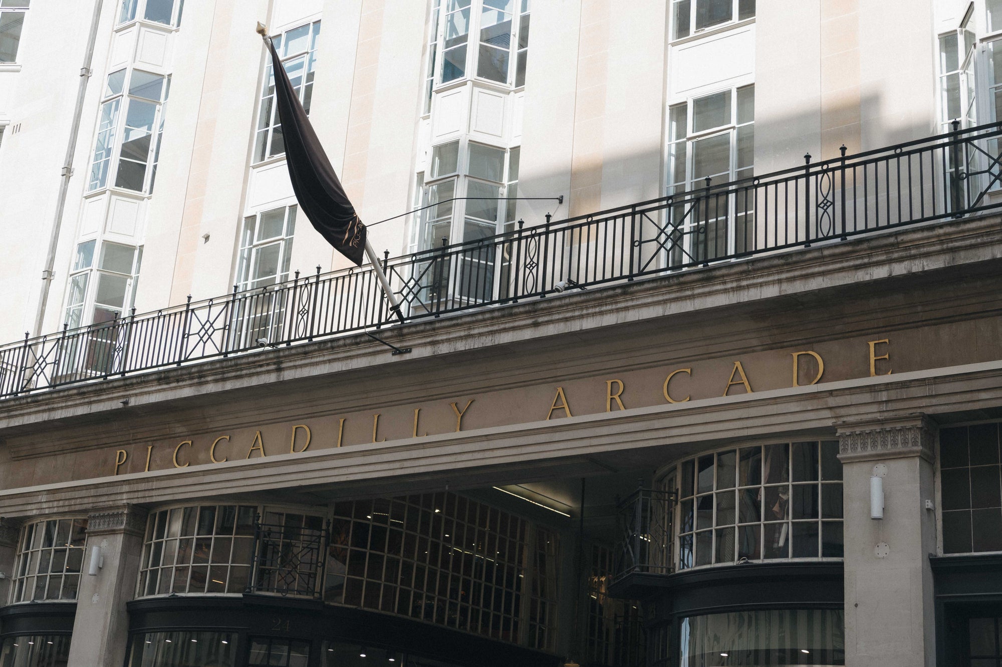 Photo of Piccadilly arcade entrance in London