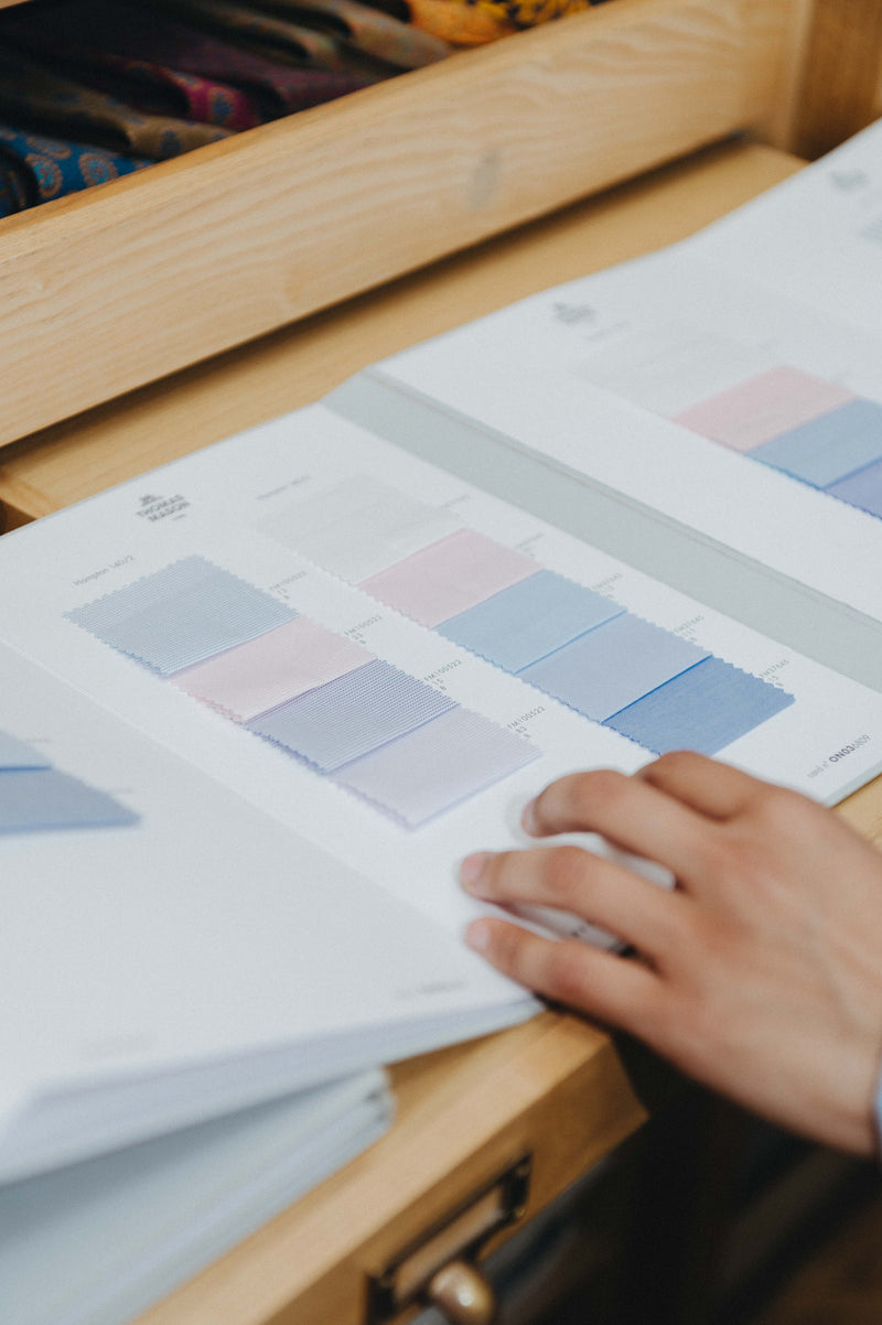 Cloth swatches for shirts