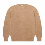 Hillswick Brushed Shetland Crew Neck in Natural