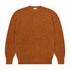 Brushed Shetland Crew Neck in Burnt Orange
