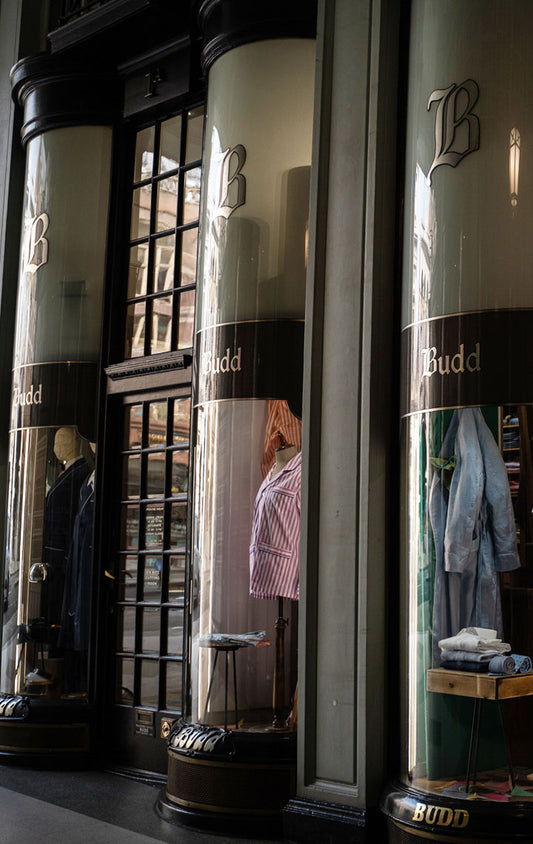 Budd Shirtmakers Piccadilly Arcade store front