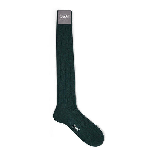 Cashmere Long Socks in Green