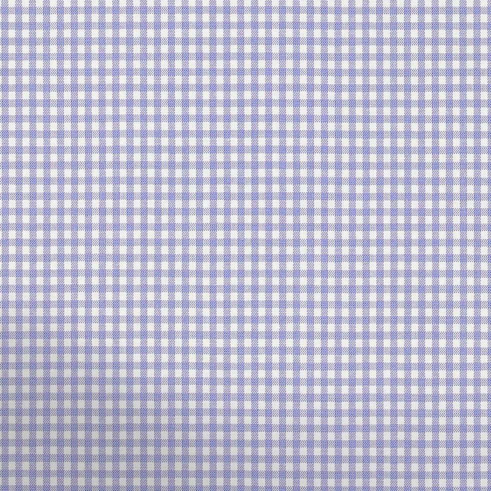 Blue and white checkered fabric pattern