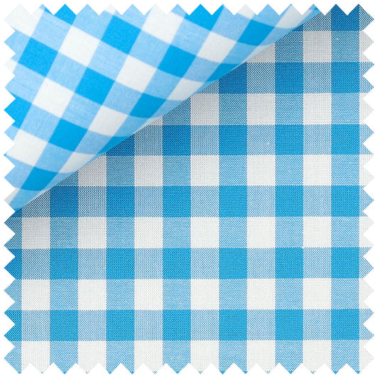 Gingham Check in Turquoise
