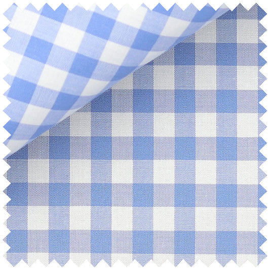 Gingham Check in Sky Blue