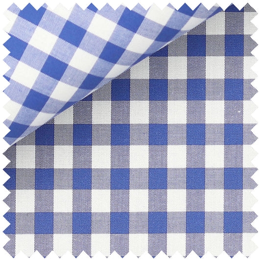 Gingham Check in Royal Blue