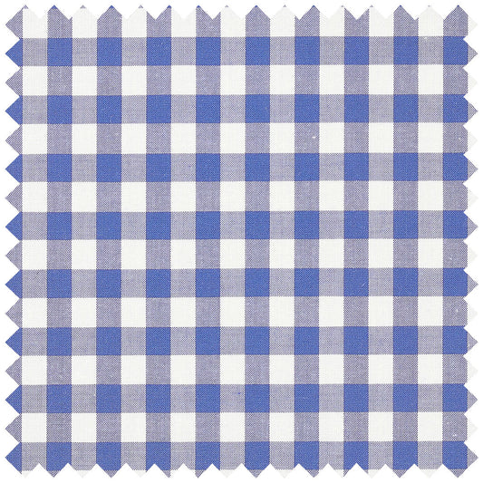 Gingham Check in Royal Blue