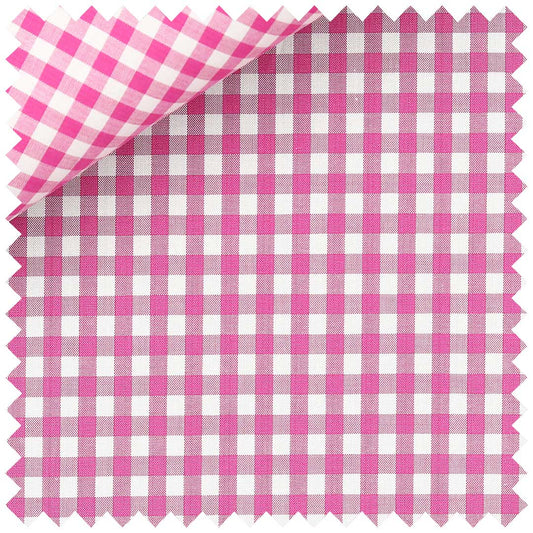 Cerise Mercerised Zephir Check