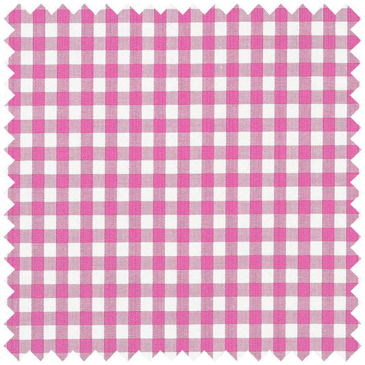 Cerise Mercerised Zephir Check