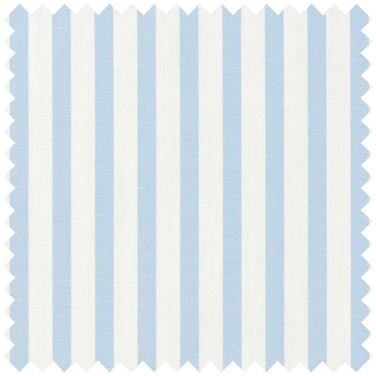 Sky Blue Poplin Butcher Stripe