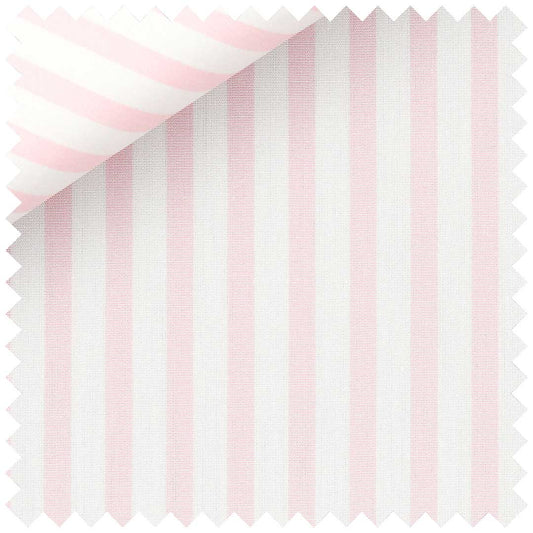 Pink Poplin Butcher Stripe