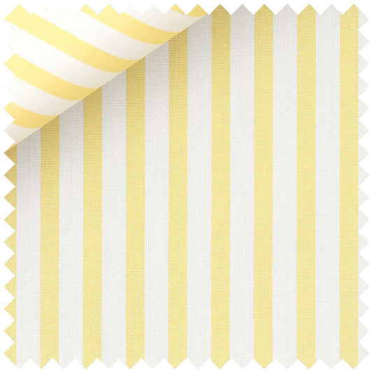 Yellow Poplin Butcher Stripe