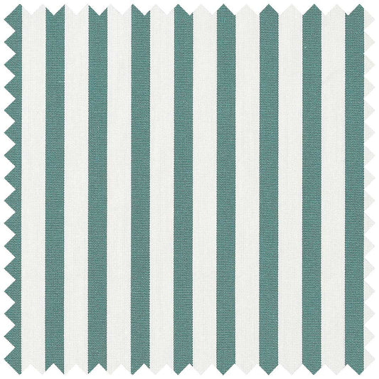 Green Poplin Butcher Stripe